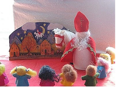 Houten plaat Sinterklaas