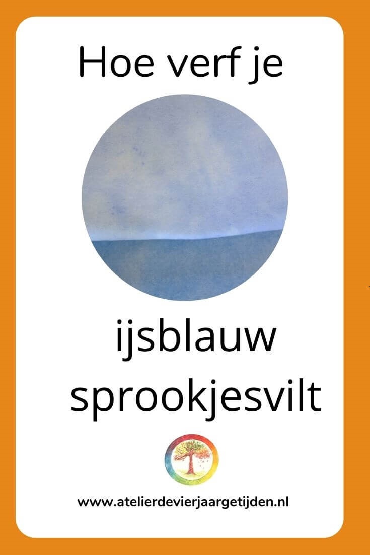 Hoe verf je ijsblauw sprookjesvilt