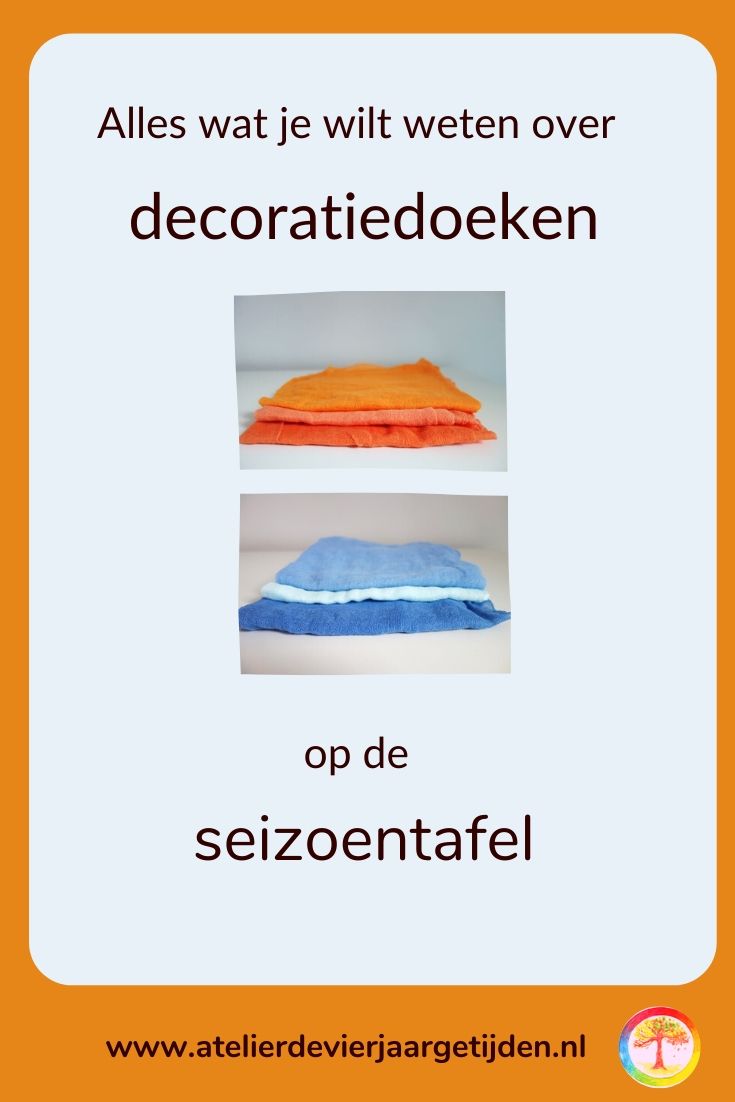 Decoratiedoeken op de seizoentafel