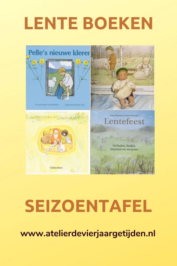 Lente boeken op de seizoentafel