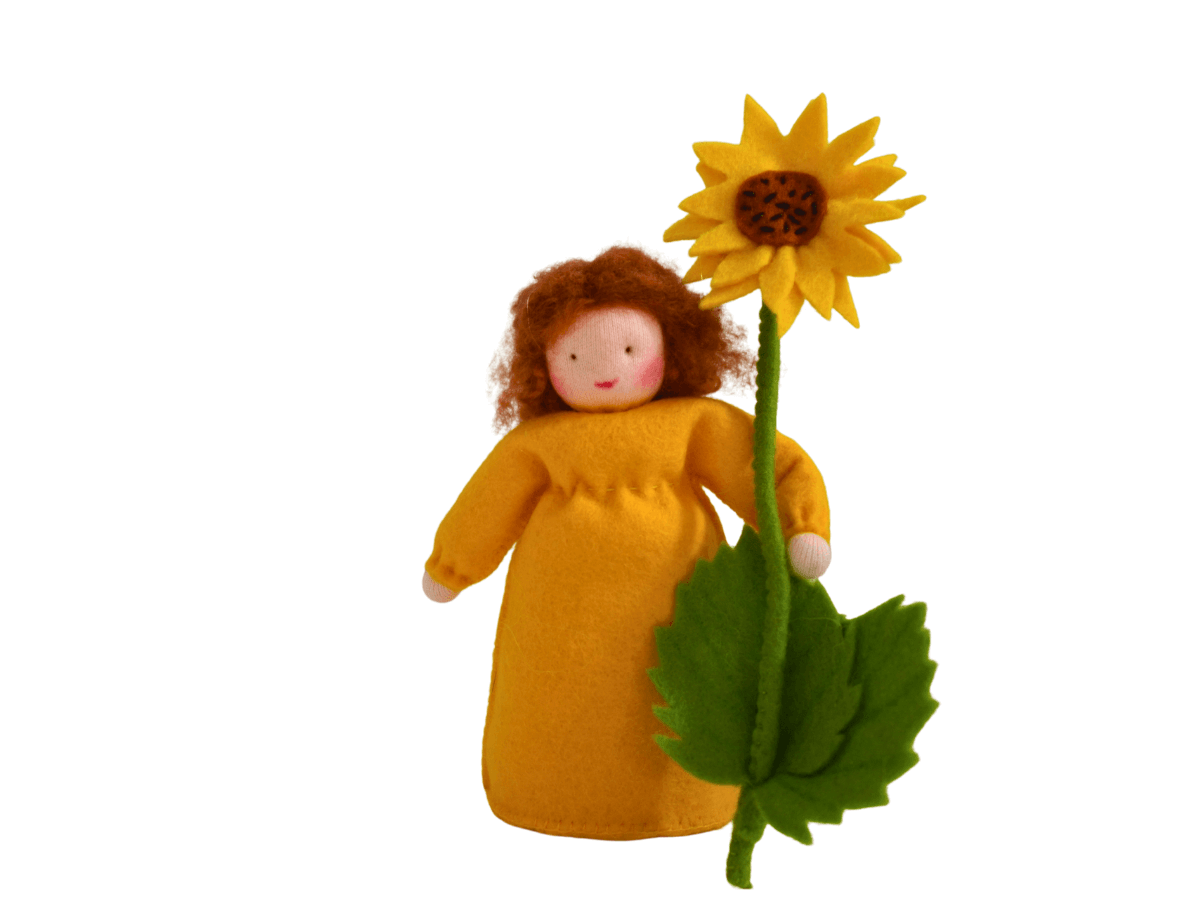 Bloemenkinderen op de zomer seizoenstafel