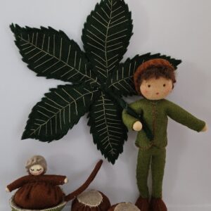 Kastanjepopje met kindje